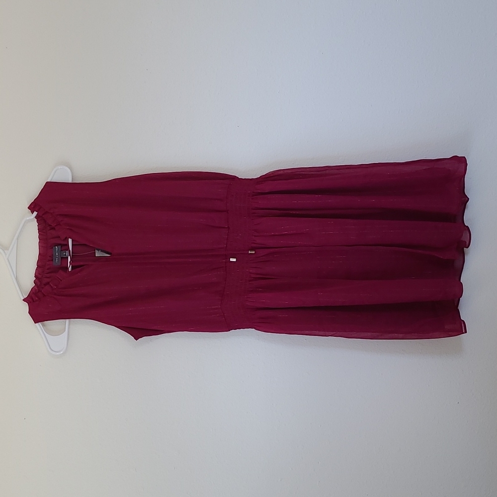 The Limited Raspberry Tie Dress. Size Small